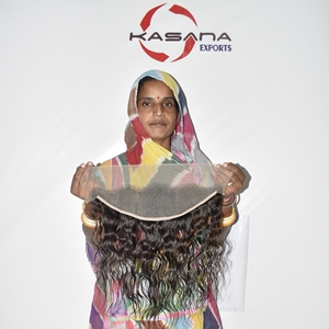 Extensiones de Cabello Humano Virgen Vietnamita al por Mayor, Alineadas con la Cutícula, 13*4 Frontal, Color Natural Negro para Mujeres, Cabello Crudo Sin Procesar - Product Image 3