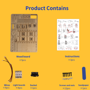 Handmade DIY 3D Wooden Puzzle Railway Station <b>Model</b> <b>Kit</b> Unique Christmas Gift for Construction Enthusiasts - Product Image 3