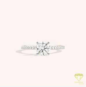 Most Selling Moissanite Engagement Ring <b>for</b> Classic Bridal Fashion Engagement and Wedding Ceremony Available At Best Price - Product Image 1