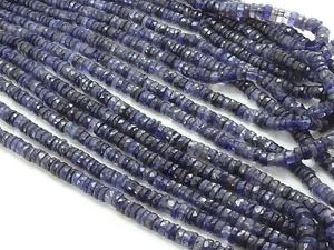 หินไอโอไลต์ธรรมชาติทรงล้อ/เหรียญ/กระดุม ขนาด 8 นิ้ว ร้อยเป็นสาย งานแฮนด์เมด หินหลวม ขายส่ง - Product Image 5