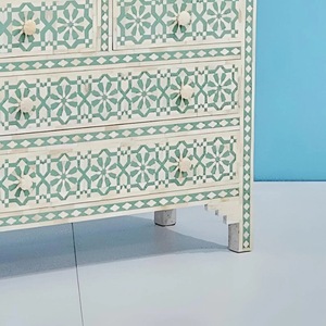 ILAHI's Bone Inlay <b>Drawer</b> Modern Design Agate Detailing <b>Storage</b> Portable Home Furniture - Product Image 3