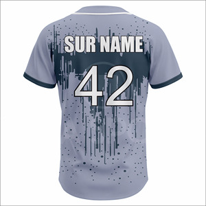 Custom Baseball Jersey Uniform Set Moisture Wicking Quick Dry Polyester Sublimation Team Sportswear OEM In Cheap Price - Product Image 3