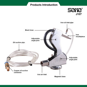 SONO J107 Pistolet souffleur d'air et de liquide avec tuyau en acier inoxydable et poignée à cliquet pour réparation mécanique - Product Image 2