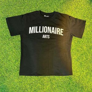 T-shirt à manches courtes noir pour homme, coupe classique, col rond, 100% coton tricoté, respirant, écologique, vêtements décontractés sur mesure - Product Image 1