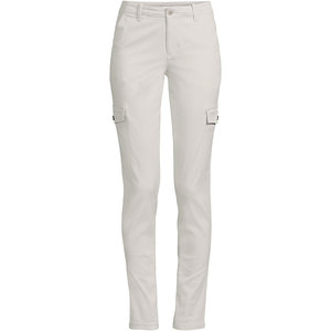 Pantalones Chinos de Moda Urbana para Mujer, Cintura Súper Flexible, Corte Ajustado, Pantalones Planos, Material Mezcla de Poliéster y Algodón, Agradable al Tacto - Product Image 3