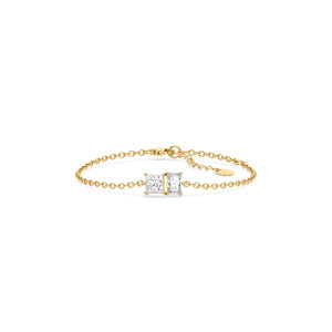 Pulseras de cadena con diamantes cultivados en laboratorio certificados REYES IGI en oro macizo de 14K y 18K, regalo de aniversario, joyería fina para mujer - Product Image 6
