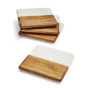 Ensemble de sous-verres en marbre écologiques, durables, lavables, en pierre naturelle, technique de découpe moderne, pour l'exportation, vente en gros disponible - Product Image 5