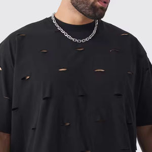 T-shirt vintage en coton 100% pour homme, coupe ample, imprimé, couleur noire, matière douce et lisse. - Product Image 3