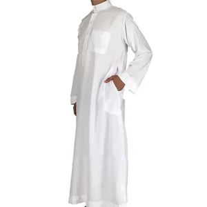 <b>Men</b> Juba Premium Quality Traditional Islamic Robe Comfortable Loose Fit Long Sleeve Breathable Fabric Modest Clothing - Product Image 3
