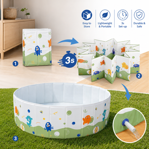 <span class=keywords><strong>Piscina</strong></span> Plegable Personalizada para Niños, <span class=keywords><strong>Piscina</strong></span> Portátil de PVC con Paredes Rígidas, Fácil de Instalar, Múltiples Tamaños 90cm/120cm/160cm*45cm - Product Image 1