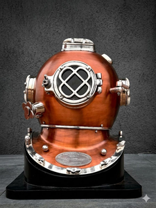 Casco de Buceo Estilo Vintage, Decoración Náutica Marítima, Réplica de Casco de Buzo de Aguas Profundas, Coleccionable Marino Antiguo para Exhibición en el Hogar - Product Image 1