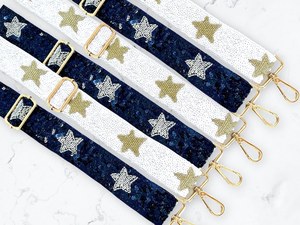 สายกระเป๋าปักครอสติชประดับลูกปัด สีชมพูขาว ปรับแต่งสีได้ ทนทาน เป็นมิตรกับสิ่งแวดล้อม ฮาร์ดแวร์สีทอง ผ้าฝ้ายสีขาว ใส - Product Image 5