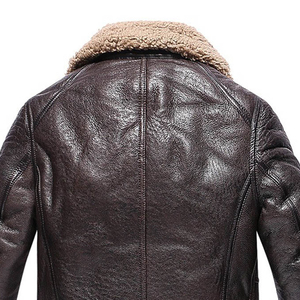 Chaqueta de Cuero Premium para Hombre con Forro de Piel, Abrigo de Invierno de Lujo, Forro Suave de Alta Calidad, Color Único, Logotipo Personalizado, Proveedor Mayorista de Exportación - Product Image 5
