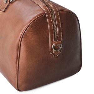Sac de voyage week-end en cuir véritable de luxe, léger, grande capacité, fermeture éclair, doublure en coton, 15 pouces, pour homme et femme - Product Image 3