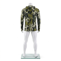 Veste de pêche unisexe MEGAMAPLE personnalisée, imperméable, 100 % coton, imprimé numérique, sans couture, respirante, protection UPF