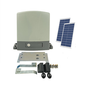 Kit de moteur de <span class=keywords><strong>portail</strong></span> <span class=keywords><strong>coulissant</strong></span> à télécommande, capteur photocellule, lumière d'avertissement, rack en acier 4m, service lourd, 700 kg, AC/DC - Product Image 1