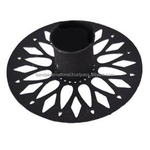 Bougeoir votif en fer avec revêtement en poudre noire fini pour l'éclairage de la décoration de la maison et d'autres bocaux de bougeoirs - Product Image 6