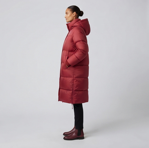 Veste longue d'hiver respirante pour femme, doudoune épaisse à capuche, manteau long chaud en duvet pour femme, vente en gros - Product Image 6