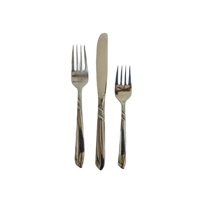 Ensemble de couverts vintage en métal, design coquille de poisson, finition mate, durable, pour mariage, dîner, maison, restaurant, hôtel, banquet, fête