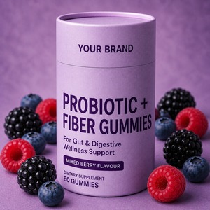 Gomitas Probióticas con Fibra de Marca Privada OEM para el Apoyo al Bienestar Digestivo e Intestinal - Product Image 5