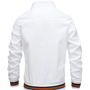 Stylish <b>Men</b> Bomber <b>Jackets</b> for Winter Made Canvas Material Warm Daily Wear Stand Collar Zipper Front Reversible Eco-friendly - Product Image 3