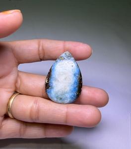 Piedra de Glaciar Natural Premium al por Mayor, Cristal Blanco Azulado, Gema Cabujón, Mezcla de Formas, Hilo de Piedras para Fabricación de Joyería de Alta Calidad - Product Image 3