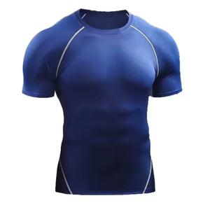 <b>Compression</b> Rash Guard MMA BJJ Workout <b>for</b> Adults Unisex Spandex/Cotton Full Sleeve Garment Dyed UPF50+ Quick Dry 220g - Product Image 5