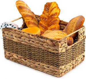 Natural Woven Fruit Water Hyacinth Storage <b>Basket</b> High Quality Rustic <b>Laundry</b> <b>Basket</b> For Home Use Made In Vietnam - Product Image 6