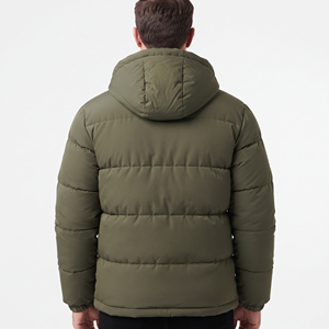 Veste d'hiver matelassée pour homme, résistante, à capuche, chaude, imperméable, coupe-vent, pour le travail en extérieur, décontractée, isolée, pour le froid - Product Image 6