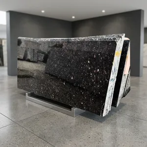 Dalles de pierre naturelle en granit brun romantique de qualité supérieure, polies, pour revêtements de sol, revêtements muraux, comptoirs de cuisine - Product Image 1