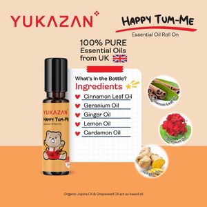 Yukazan Happy Tum-Me Huile Essentielle Roll-On pour Bébé 10ml Arôme Herbal Tous Types de Peau Meilleure Vente en Malaisie Haute Qualité - Product Image 2