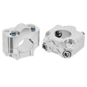 Pinces de guidon en alliage de moto Argent 28.6mm Pièces de moto Pièces de rechange pour moteur - Product Image 1