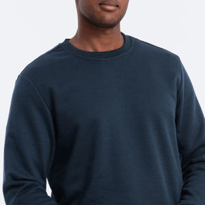 Wholesale Crew Neck Pullover Blank Heavyweight 100% Cotton Custom Logo Embroidered Crewneck Oversized Men <b>Sweatshirt</b> - Product Image 6
