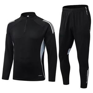 Survêtements décontractés imprimés personnalisés pour hommes, vêtements de sport pour équipes de club, fermeture à cordon, ensembles sportifs en polyester/coton - Product Image 1