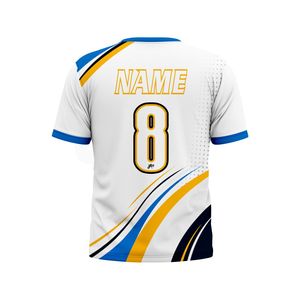 เสื้อยืดกีฬาซับลิเมชั่น แห้งเร็ว ระบายอากาศได้ดี โพลีเอสเตอร์ เสื้อทีมสั่งทำ เสื้อยืดกีฬาซับลิเมชั่นคุณภาพสูง - Product Image 3