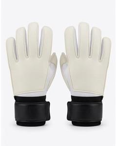 Guantes de Portero Blancos de Látex con Diseño Personalizado, Guantes de Portero con Protección para los Dedos de Cuero PU - Product Image 1