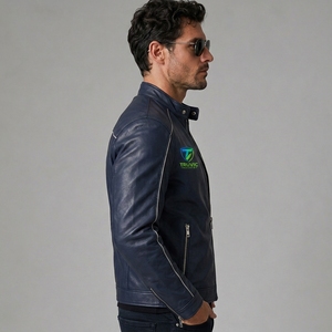 Premium <b>Men</b> Leather <b>Jacket</b> Casual Wear <b>Men</b> Leather <b>Jacket</b> Built With Durable Leather Fabric Comfortable Lining Strong Seams - Product Image 6