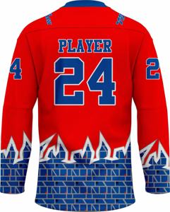 Camiseta de hockey sobre hielo personalizada de alta calidad, equipo de entrenamiento profesional, ropa de hockey, uniforme de hockey para adultos Unisex cómodo sublimado - Product Image 2