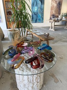 Chaîne décorative de luxe en résine écologique, forme irrégulière, connecteur DIY pour sacs à main, ceintures et bijoux - Product Image 6