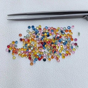 Piedras sueltas de zafiro múltiple de 6mm X 8mm naturales certificadas Piedra preciosa exclusiva de corte ovalado facetado a precio mayorista del fabricante - Product Image 3