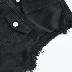 Nouvelle arrivée : Gilet en jean sans manches décontracté pour homme, 100 % coton, couleur unie, respirant et à prix abordable, best-seller - Product Image 4