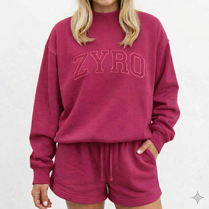 Ensemble court col montant confortable pour femme, en polaire chaude, deux pièces, style décontracté et douillet pour l'hiver - Product Image 1