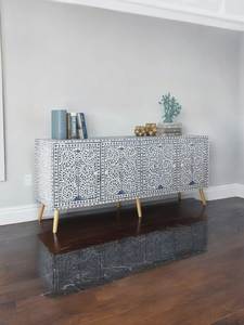Cómoda Premium Vintage con Incrustaciones de Hueso: Cajonera Moderna para una Decoración Elegante de la Sala de Estar, desde India - Product Image 3