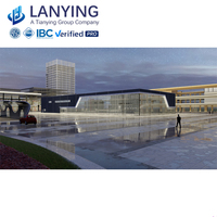 Edificio de estructura de acero prefabricado de estilo industrial moderno para escuela, tienda, salón, construcción, venta de paneles sándwich, apartamento, Hospital