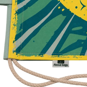 120 GSM Cotton <b>Drawstring</b> <b>Backpack</b> Gym Sports 38x42 cm Flat Custom Logo Wholesale OEM Private Label Bulk Order Model SNC142 - Product Image 3