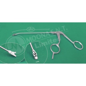 Pinces à punch artroscopiques 4 mm, à tige courbée à 30 degrés vers la droite, instruments chirurgicaux réutilisables avec poignée confortable - Product Image 1