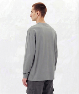 T-shirts à manches longues pour hommes, taille XL, 230 g, personnalisés, de haute qualité, 100 % coton, col rond, vêtements décontractés pour hommes, coupe ample, t-shirt surdimensionné - Product Image 5