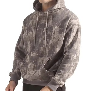 Sweats à capuche délavés pour hommes, hiver, impression numérique, vente en gros, dernier design, vintage, service OEM, respirants - Product Image 2