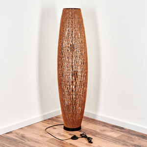 ¡NUEVO DISEÑO! Lámparas de pie de mimbre y ratán tejidas a mano - lámpara de pie para decoración de la sala de estar - Product Image 1