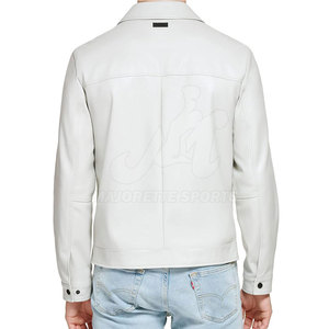 Chaqueta de cuero para motocicleta de mejor diseño para hombre, con cremallera completa, chaqueta de cuero perfecta para un estilo urbano. - Product Image 4